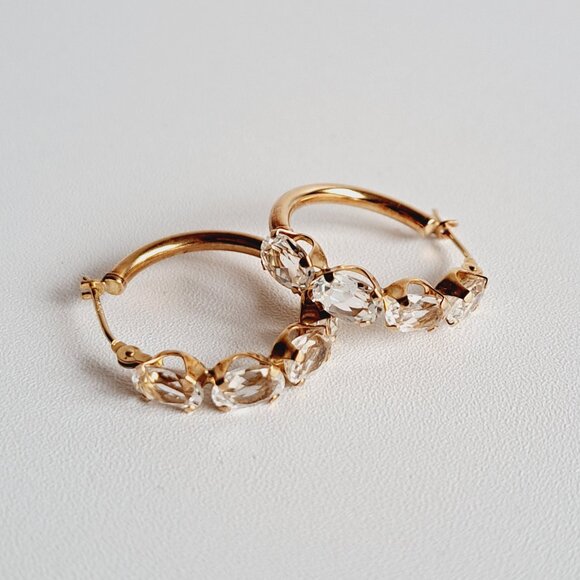 New 14K Gold Hoop Earrings